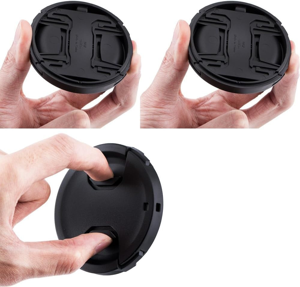 77Mm Front Lens Cap Cover with Keeper for Canon EOS 6D 6DM2 5D Mark IV with EF 24-105Mm or 24-70Mm F4L Kit Lens for Nikon D750 D780 with AF-S 24-120Mm F4G Kit Lens & More Lens with 77Mm Filter Thread