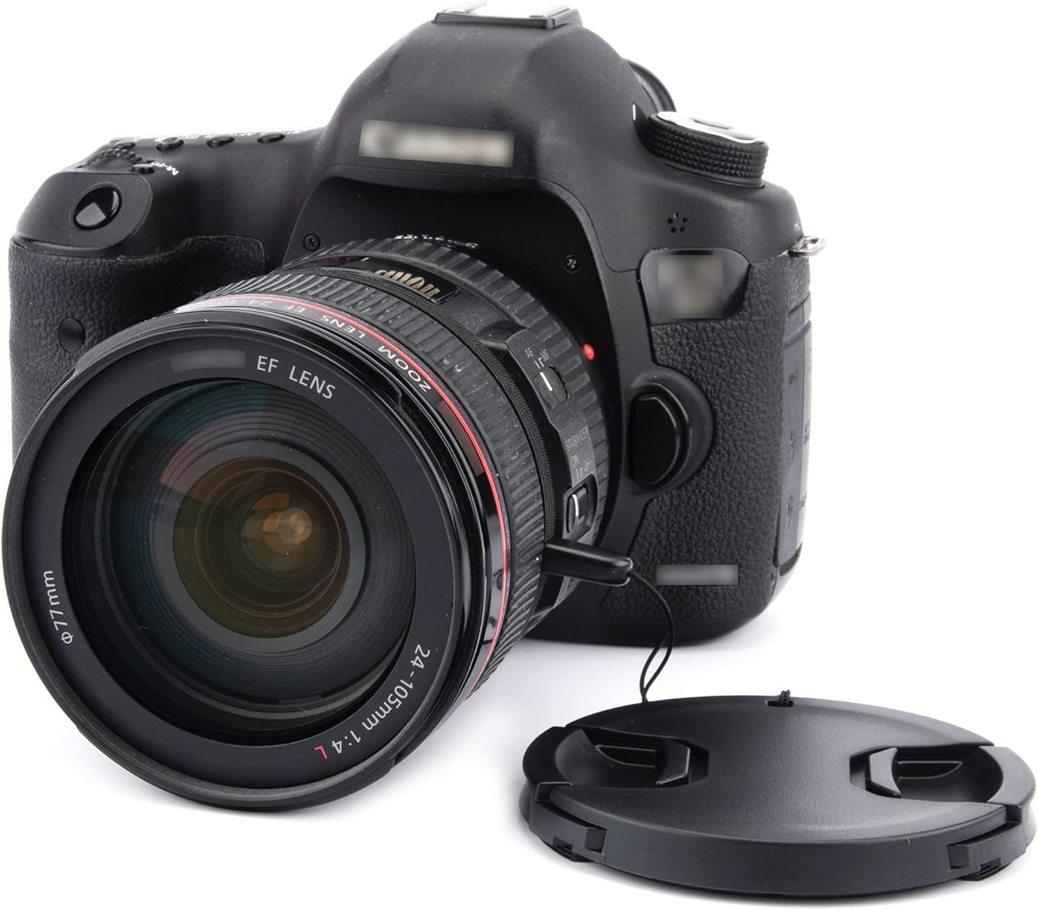 77Mm Front Lens Cap Cover with Keeper for Canon EOS 6D 6DM2 5D Mark IV with EF 24-105Mm or 24-70Mm F4L Kit Lens for Nikon D750 D780 with AF-S 24-120Mm F4G Kit Lens & More Lens with 77Mm Filter Thread